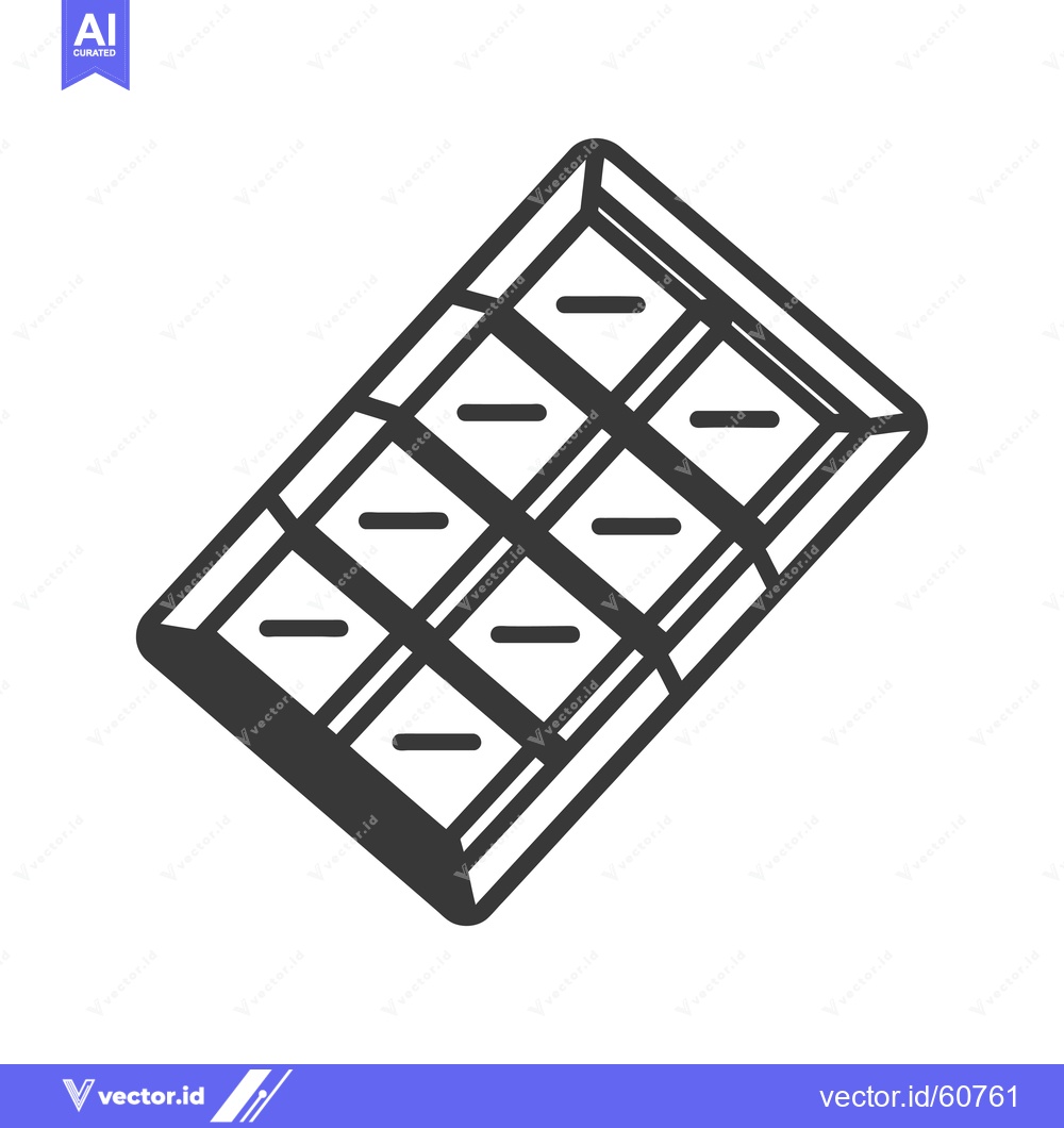 Premium Vector dari A Graphic Image Depicts A Chocolate Bar