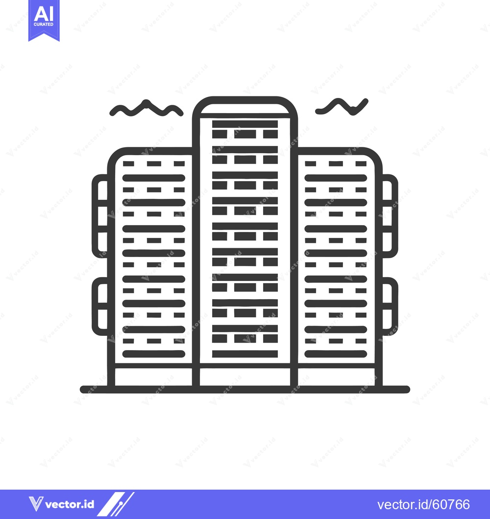 Premium Vector dari Modern City Building Architectural Design Illustration