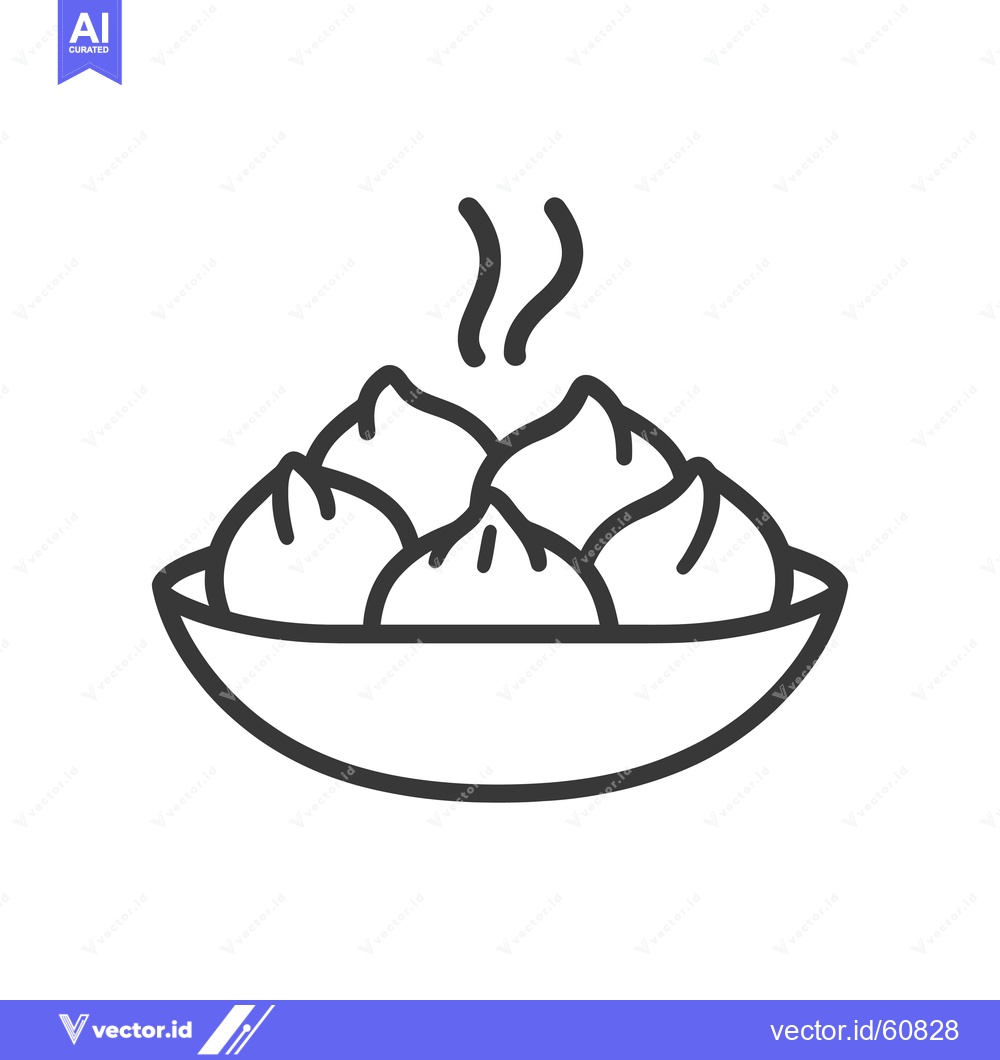 Premium Vector dari Steaming dumplings served in a bowl of food