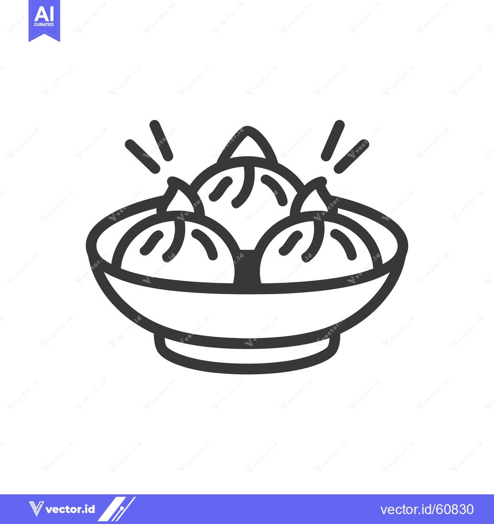 Premium Vector dari Steamed Buns Served in a Bowl of Deliciousness