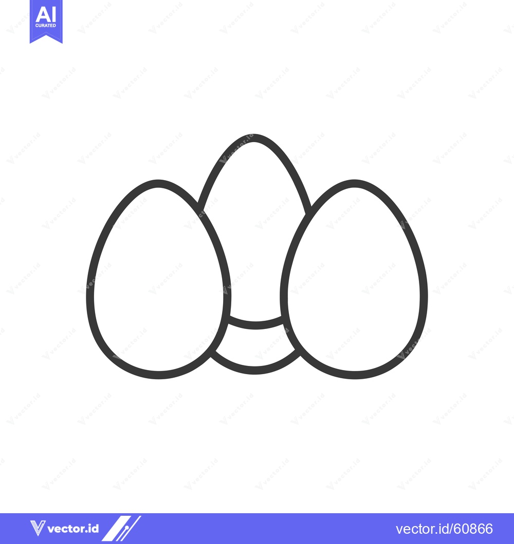 Premium Vector dari Three Eggs Arranged in a Simple Design