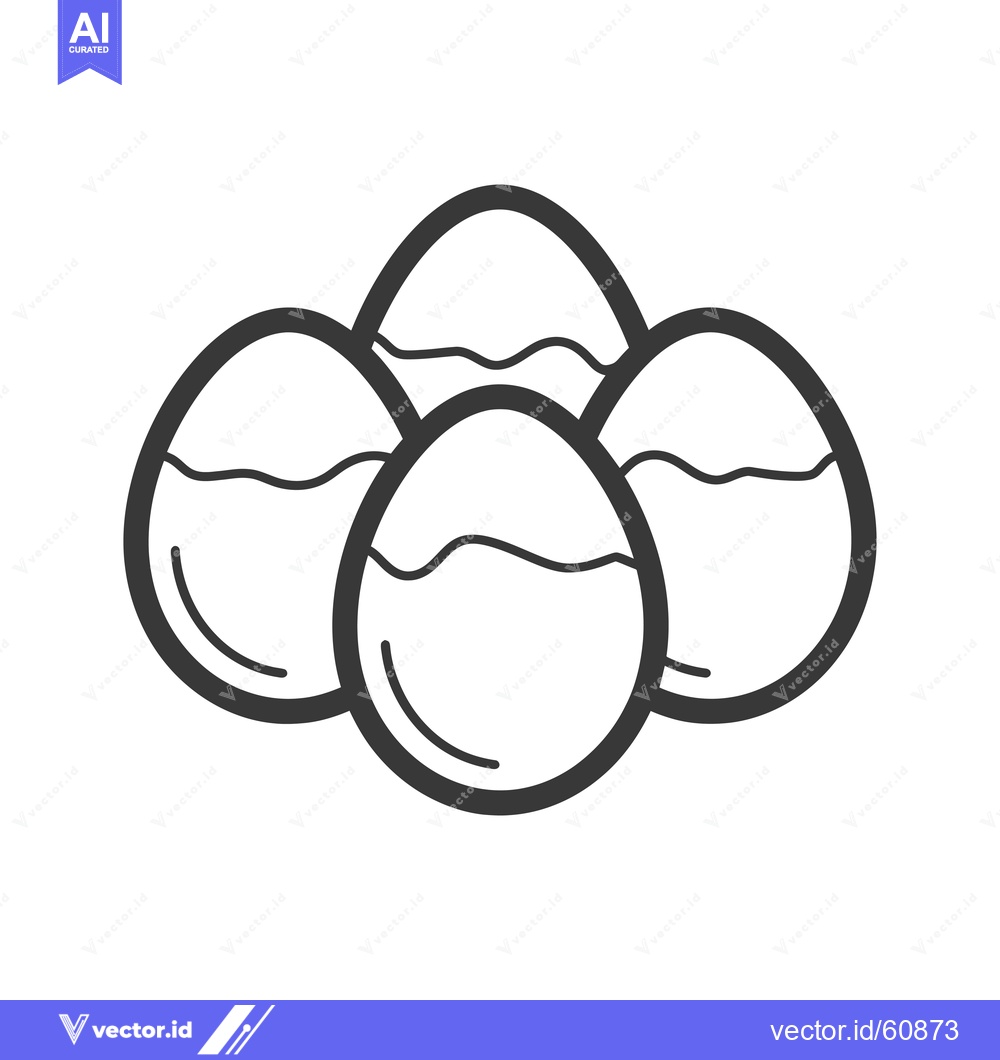 Premium Vector dari Four Decorated Eggs Grouped Together