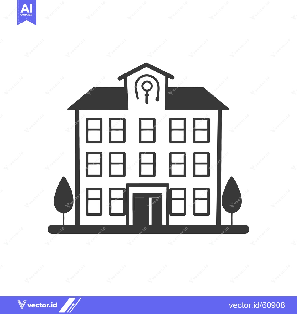 Premium Vector of Simple Icon of a Womens Healthcare Building