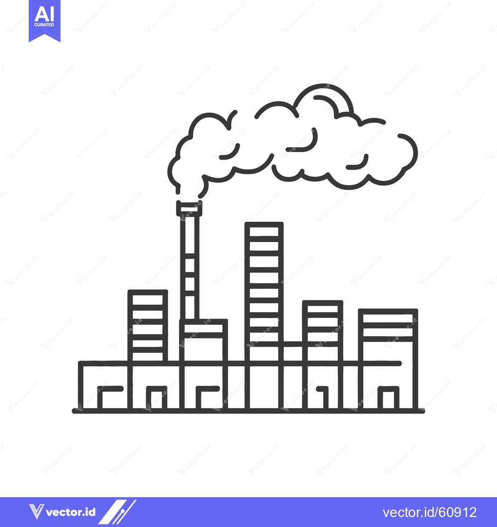 Premium Vector dari Industrial Factory Emits Pollution Smoke Cloud