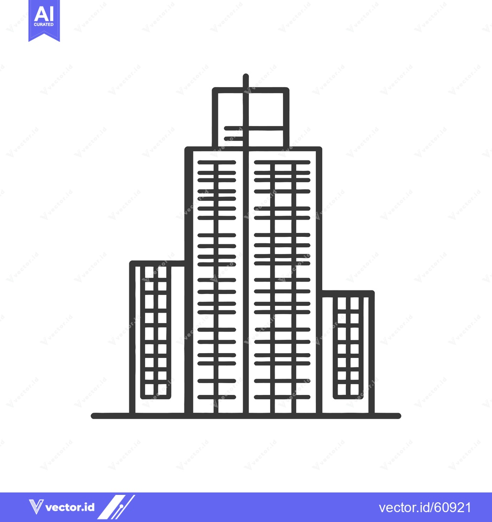 Premium Vector of Modern City Building Architectural Design Illustration