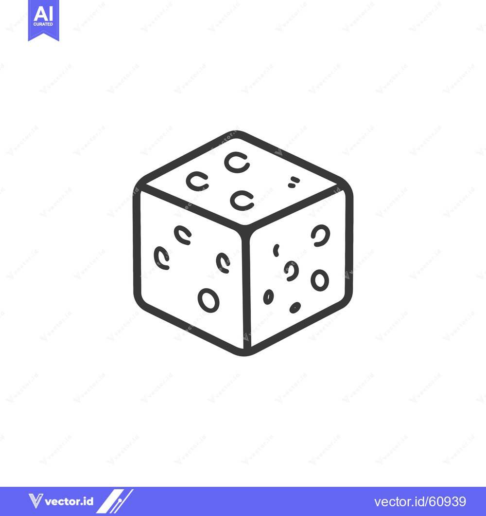 Premium Vector dari Isometric Illustration Of A Six Sided Dice