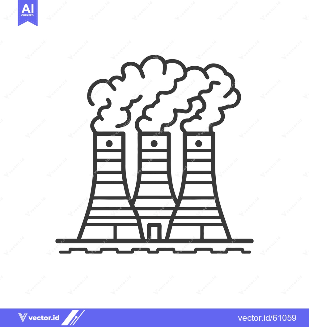Premium Vector dari Three Industrial Towers Emit Pollution Clouds