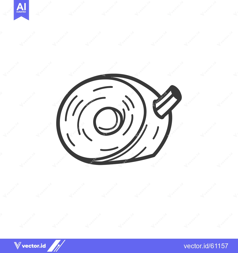 Premium Vector dari A black and white graphic of adhesive tape roll