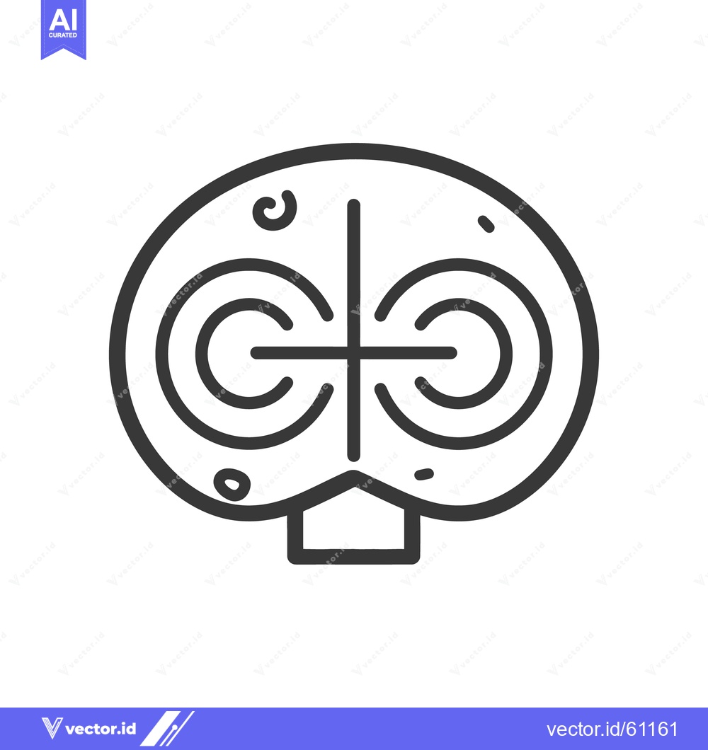Premium Vector of A stylized symbol composed of geometric shapes and designs