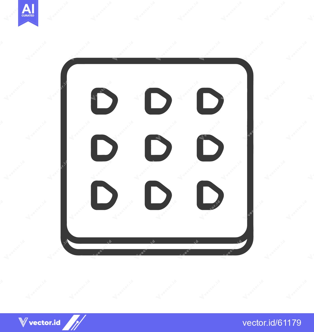 Premium Vector dari A grid composed of rounded rectangle shapes with arrow icons