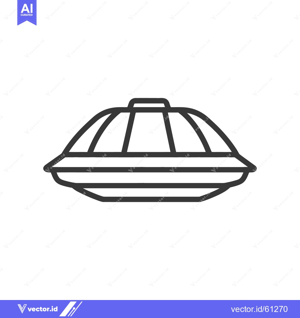 Premium Vector dari An illustrated outline depiction of a spacecraft floating in space