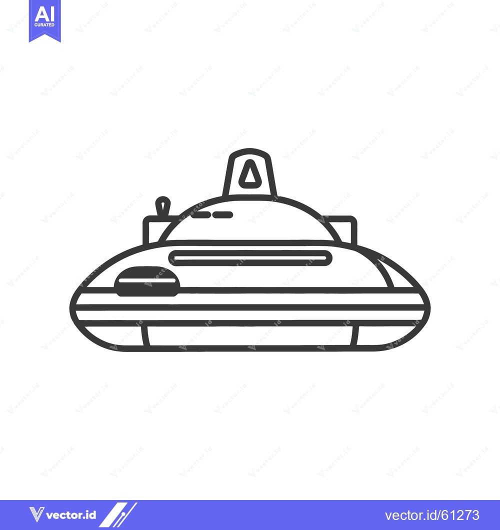 Premium Vector of A flat monochrome image of a spacecraft or flying saucer