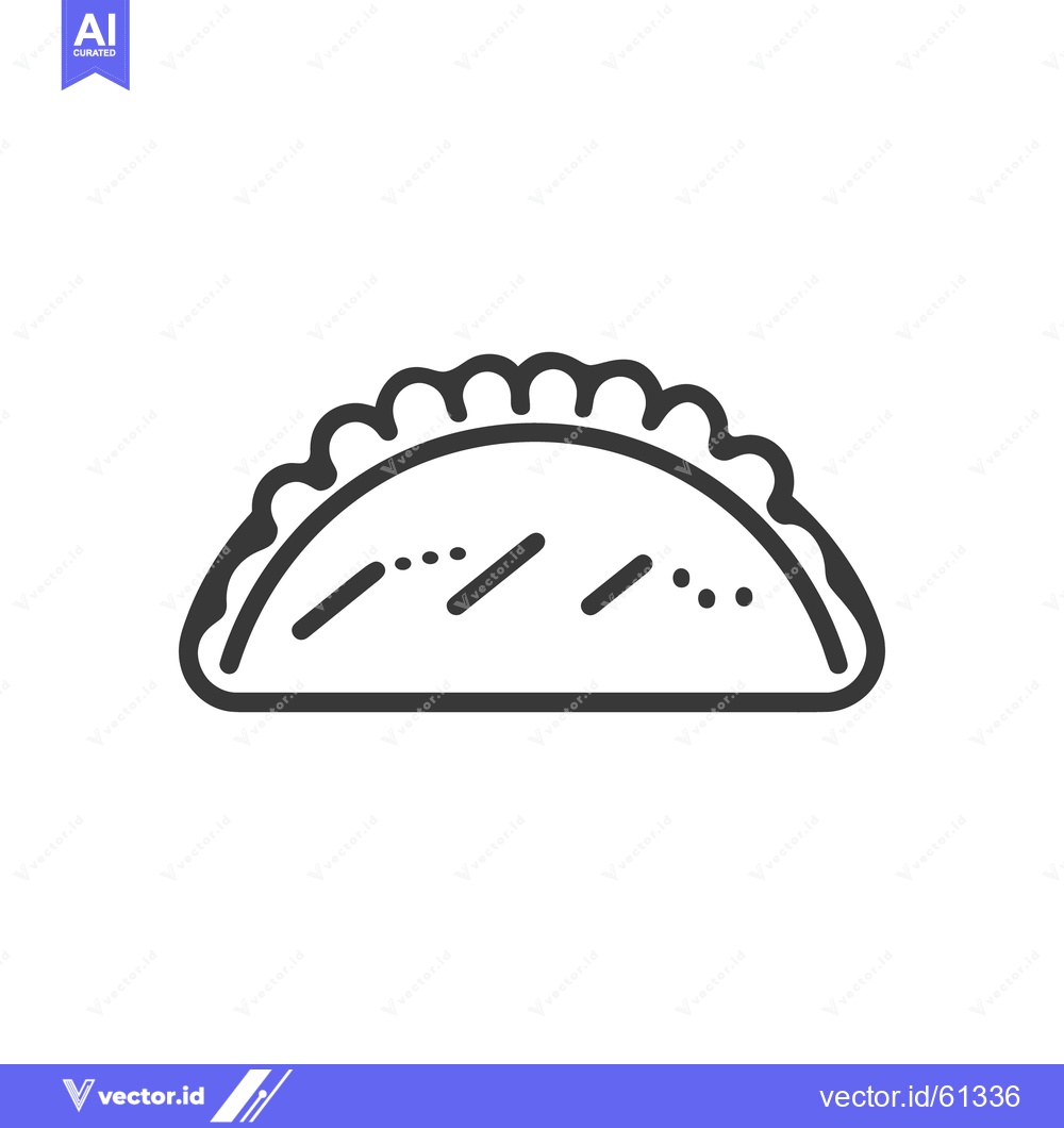 Premium Vector dari A black and white illustrated depiction of a savory pastry