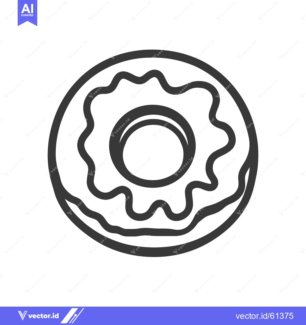 Premium Vector dari A simple illustration of a circular food item dessert pastry