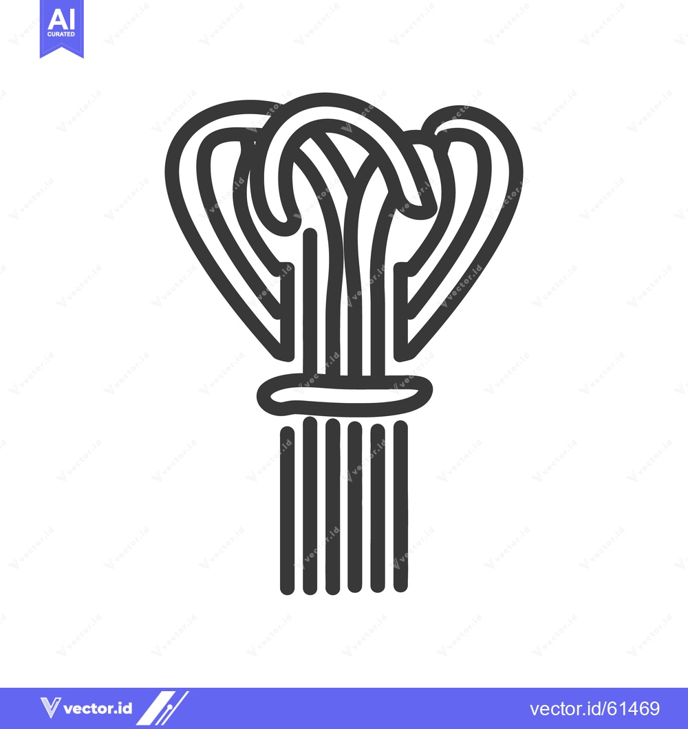 Premium Vector dari Simple illustration depicts a fountain with a central design element