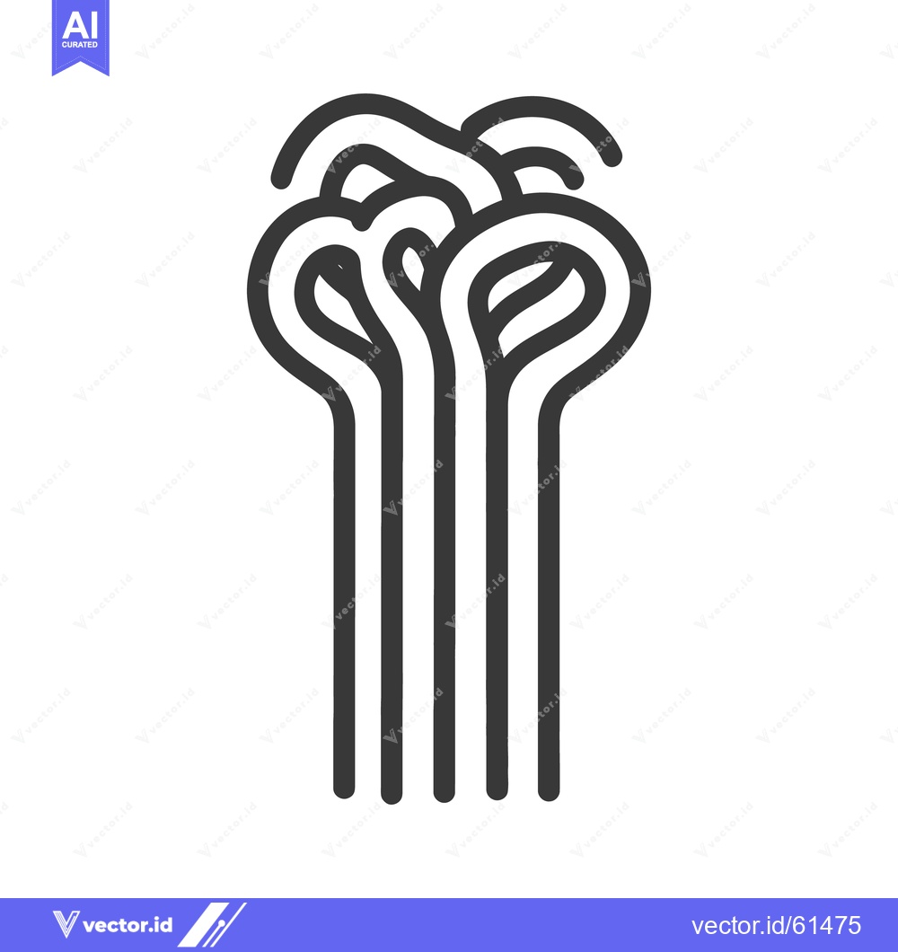 Premium Vector dari An abstract illustration of a stylized grouping of stems