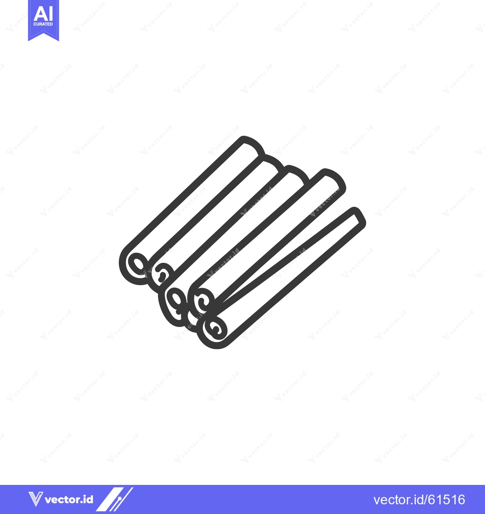 Premium Vector dari Several cinnamon sticks are arranged in a diagonal overlapping formati