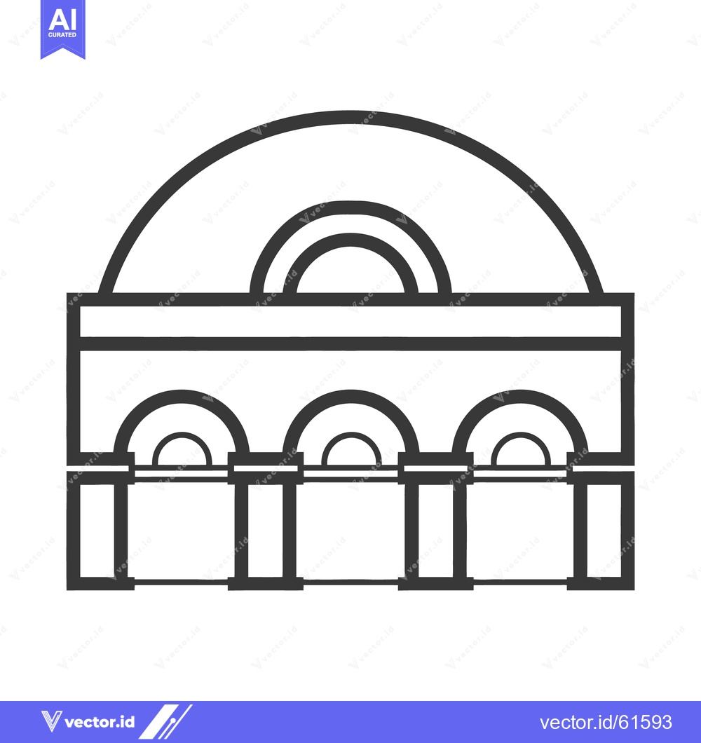 Premium Vector dari A simple black and white illustration of a building structure