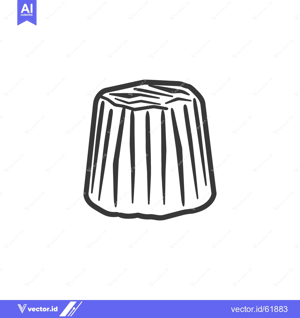Premium Vector dari A simple black and white illustration of a small food portion