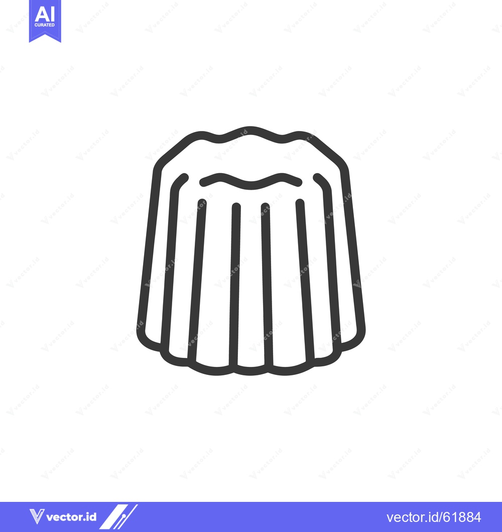Premium Vector dari A simple vector illustration of a dessert shaped item