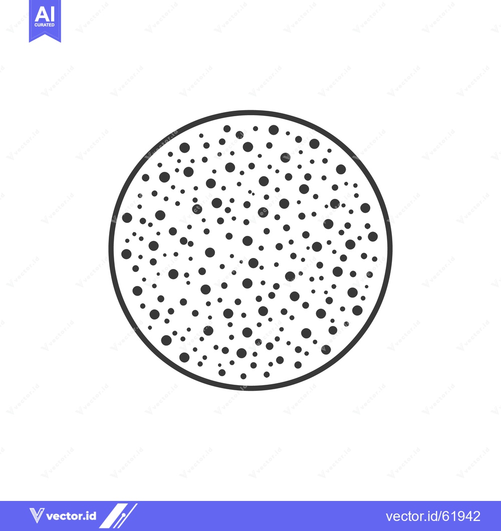 Premium Vector of A circular design filled with many small black dot shapes