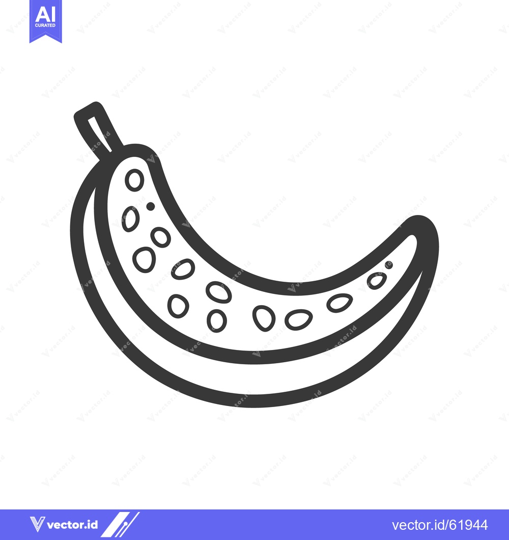 Premium Vector dari A simple line drawing depicting a segmented stylized fruit