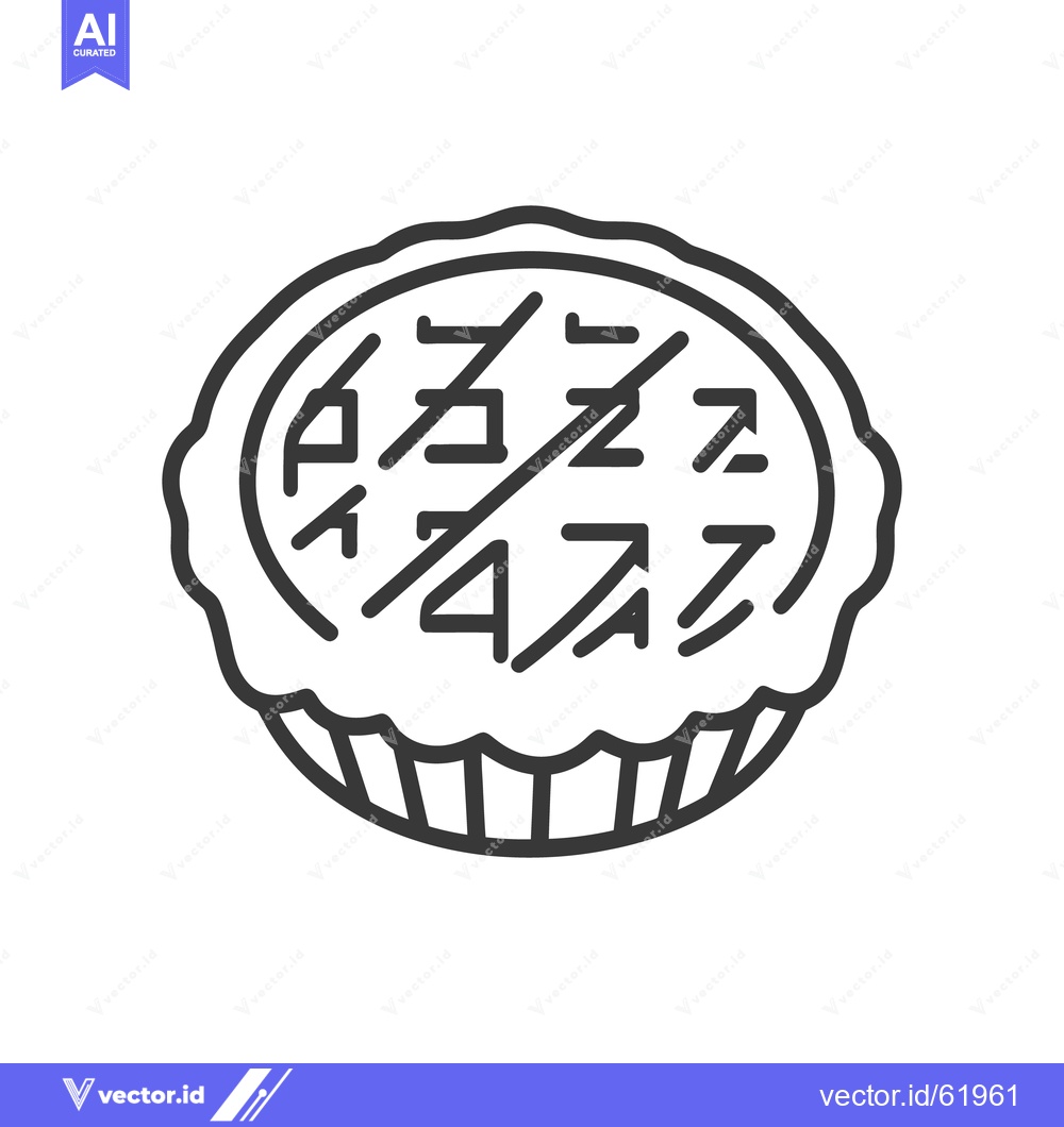 Premium Vector dari A graphic black and white pie depiction on a white background