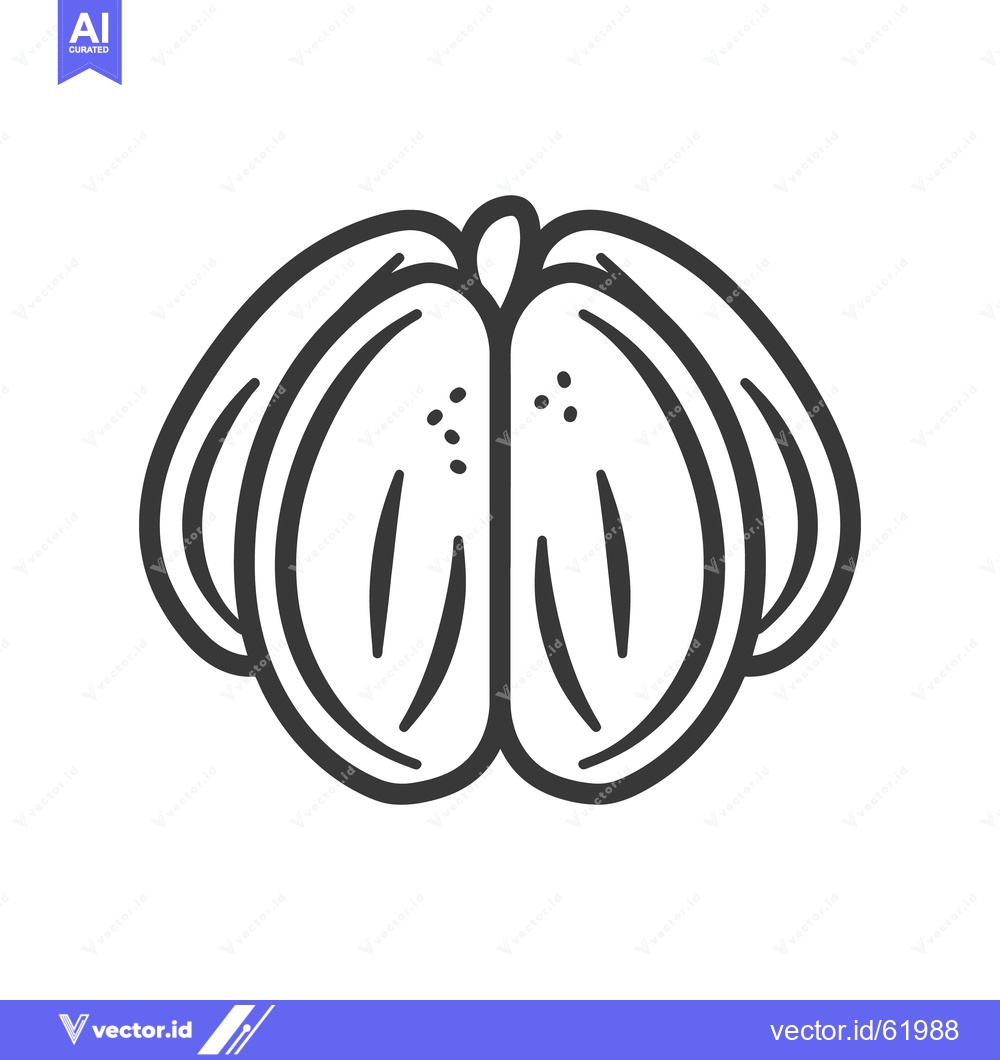 Premium Vector dari An illustration featuring a simplified opened citrus fruit design