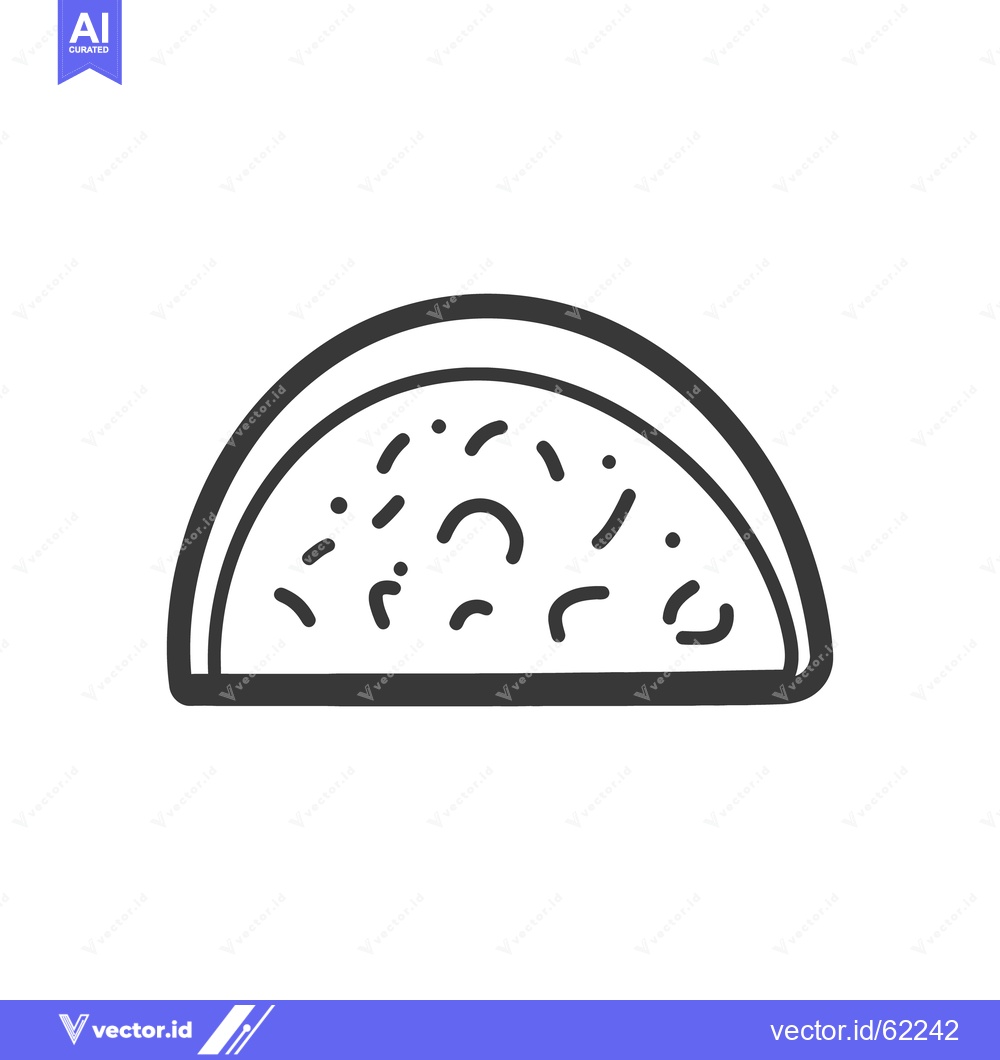 Premium Vector dari A hand drawn black and white illustration of a pizza slice