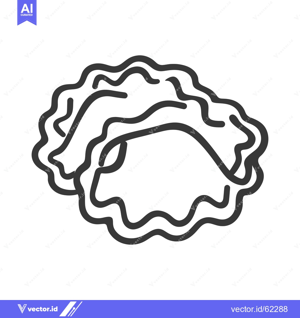 Premium Vector dari Two dumplings stacked in a simple line art drawing