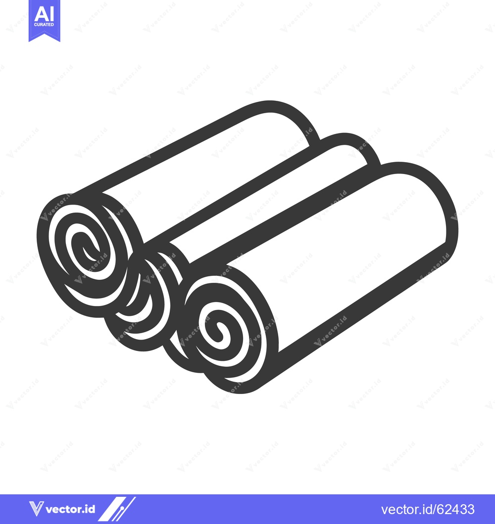 Premium Vector dari Three Rolled Items Displayed Together With Overlapping Arrangement