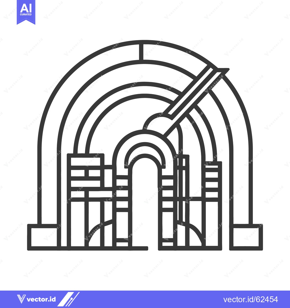 Premium Vector dari An abstract and geometric illustration of an architectural form