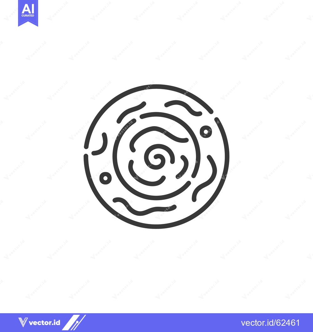 Premium Vector dari A Circular Abstract Design Featuring Curving Lines and Circles