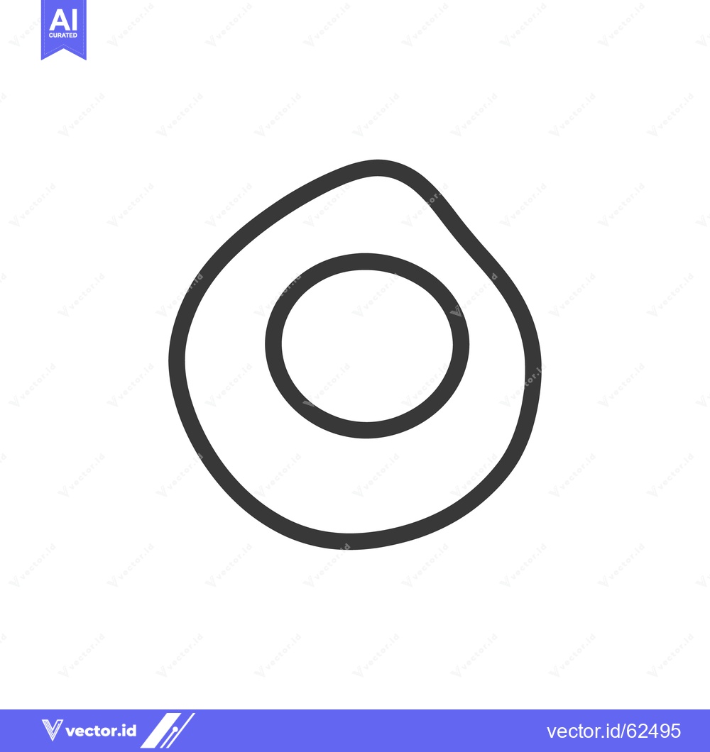 Premium Vector dari A simple black outline drawing of an egg shape
