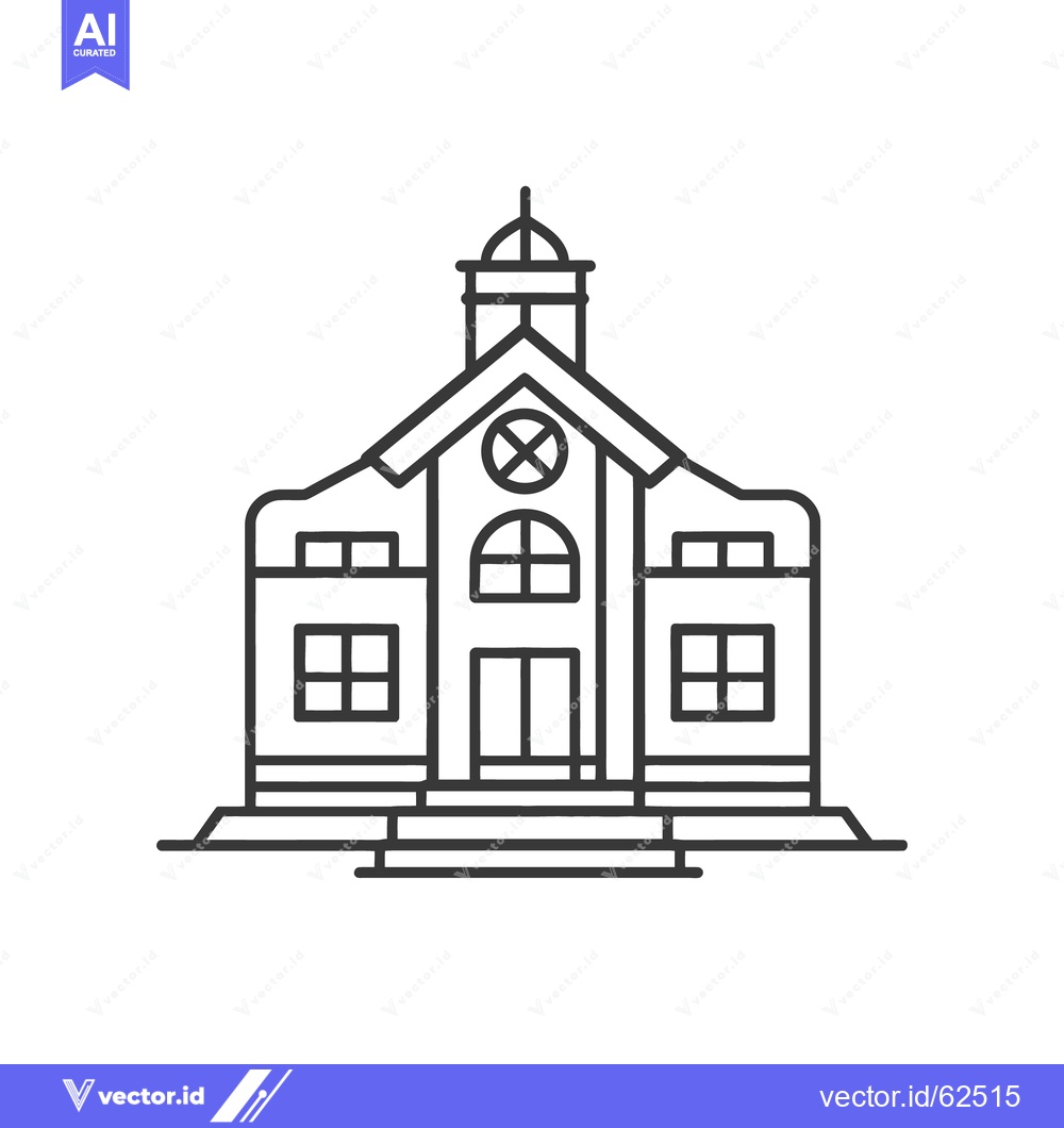Premium Vector of A simple illustration of a two story building structure