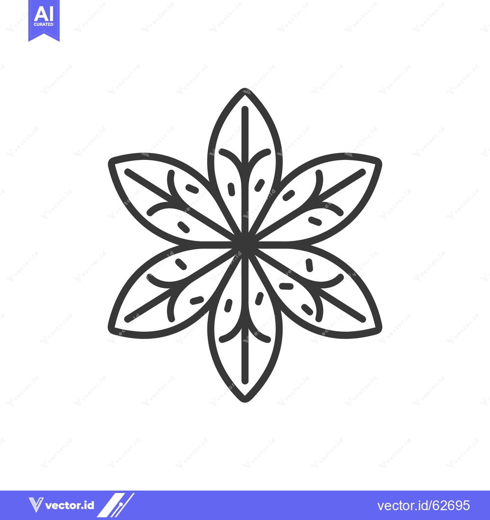 Premium Vector dari A symmetrical black and white floral illustration on a plain backgroun