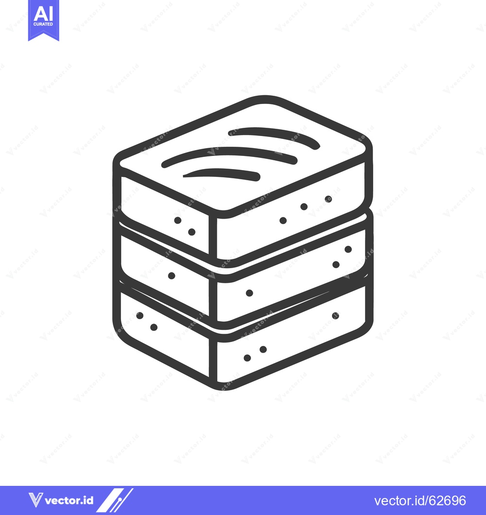 Premium Vector dari A simple black and white illustration depicting stacked rectangular la