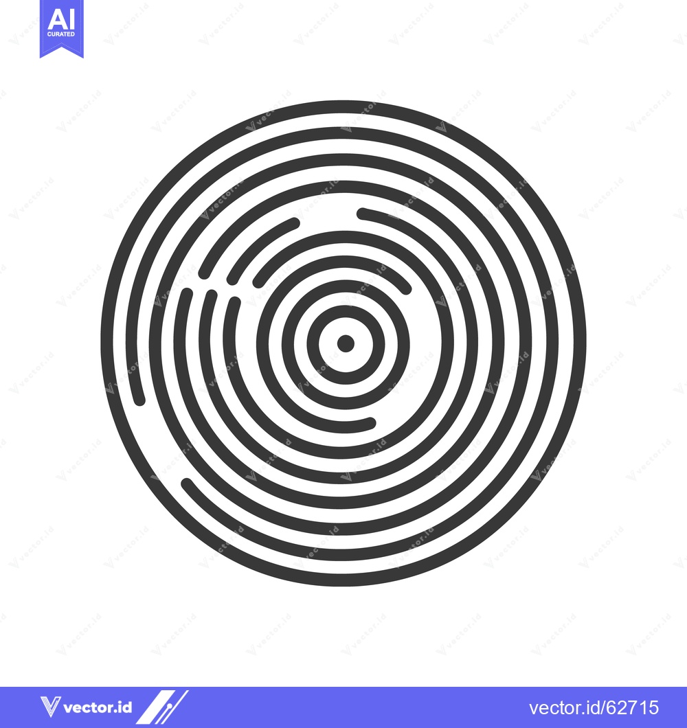 Premium Vector dari A circular design comprised of concentric circles and lines