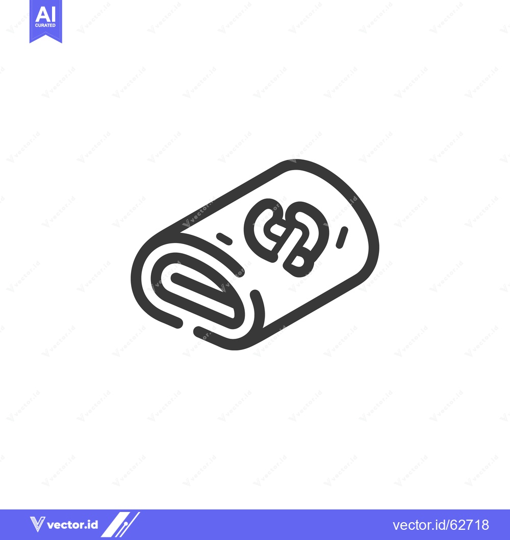 Premium Vector dari Rolled fabric item with some currency symbol on the surface