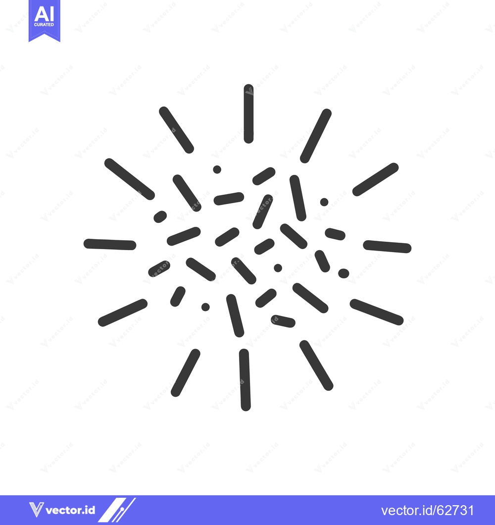 Premium Vector dari A stylized illustration of radiating lines and small elements