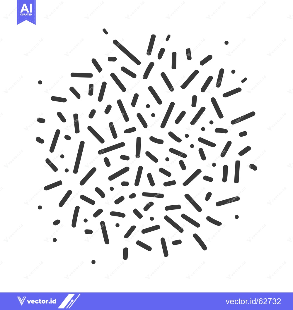 Premium Vector dari An abstract illustration showing dark dashes and dots in a group