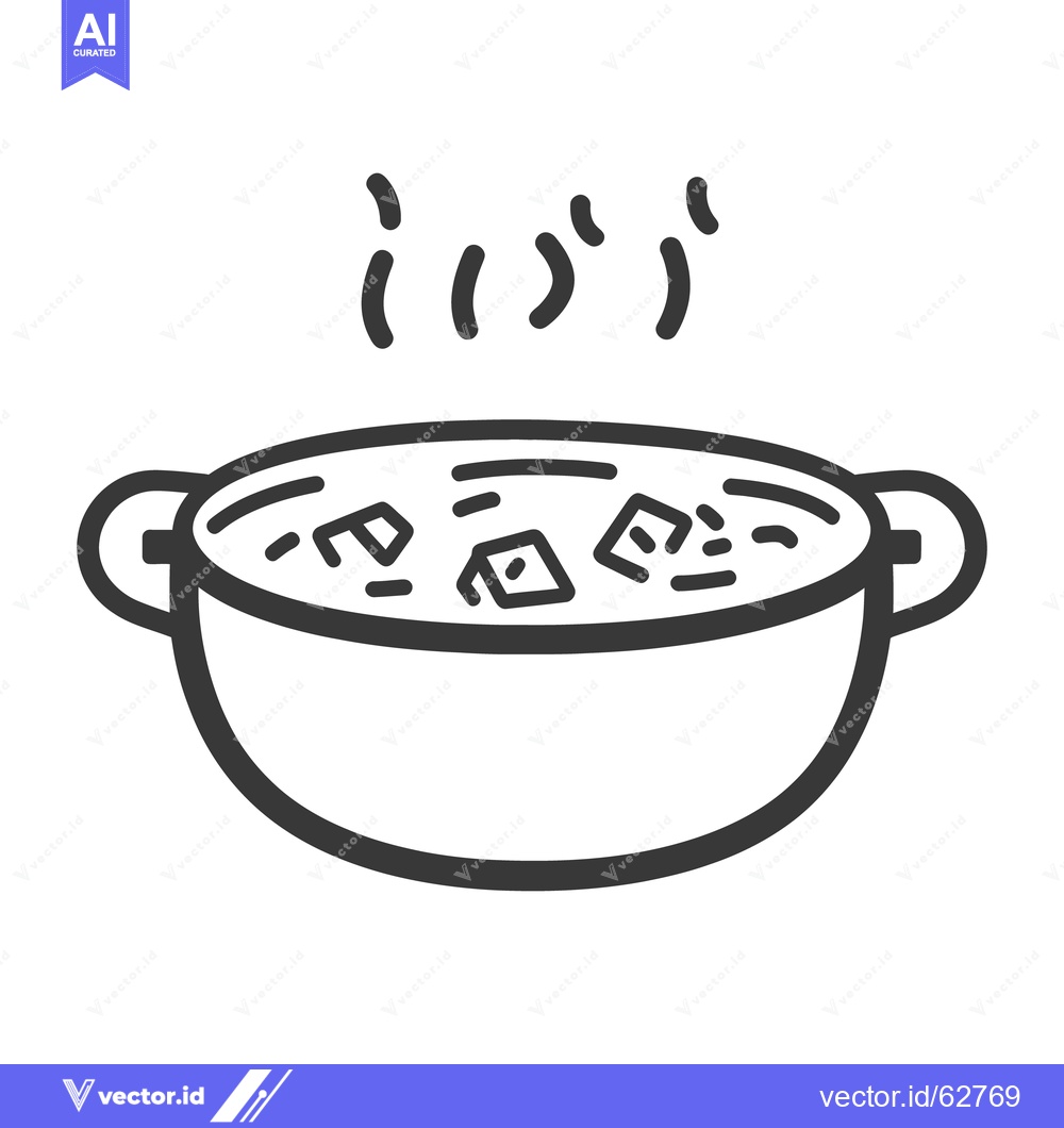 Premium Vector dari A steaming bowl of cooked food with visible ingredients inside
