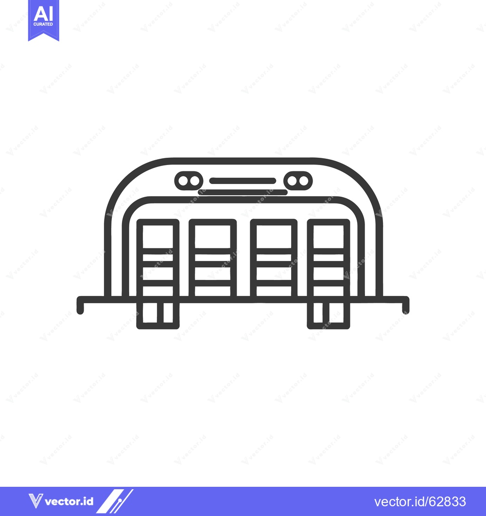 Premium Vector of A graphical representation of a train station or train car