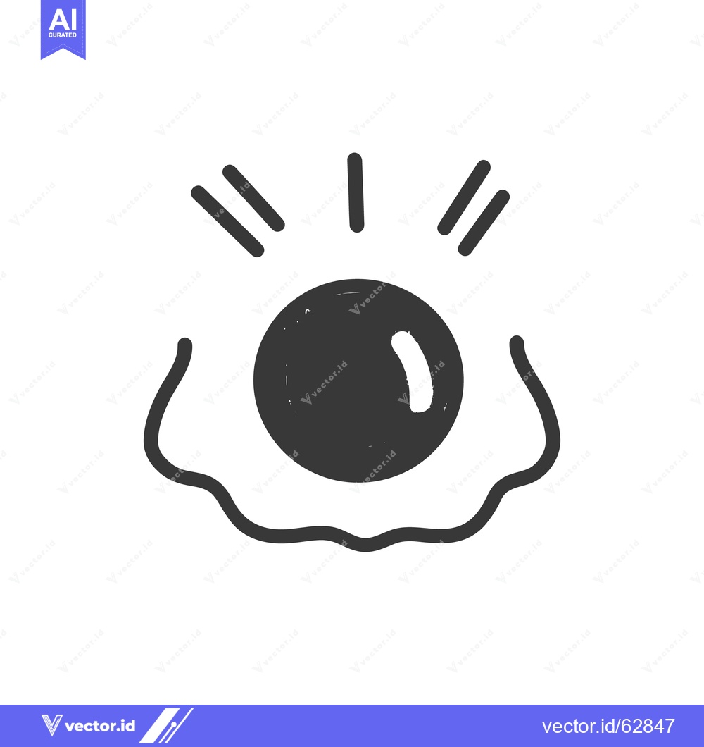 Premium Vector of A stylized graphic depiction of a luminous pearl in shell