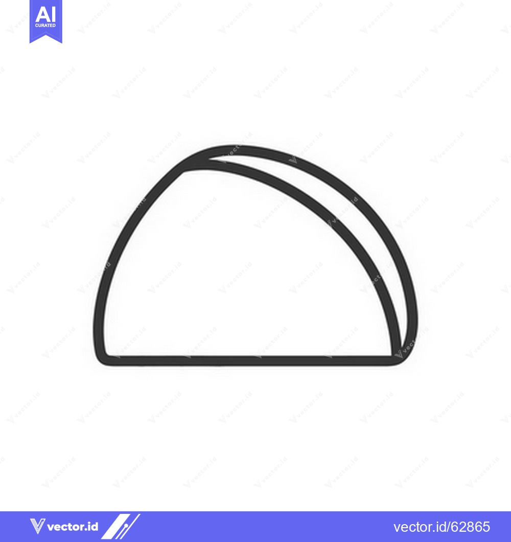 Premium Vector dari An abstract geometric shape comprised of simple curved lines and edges