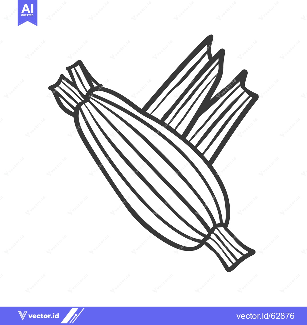 Premium Vector dari A black and white image of a zucchini squash plant