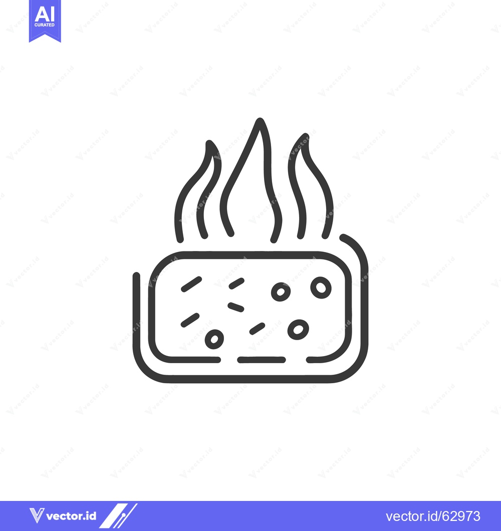 Premium Vector dari A visual representation of a hot bread or food item