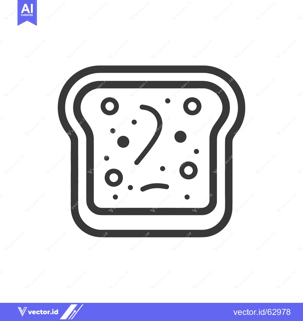 Premium Vector dari A simple black and white illustration of bread with details
