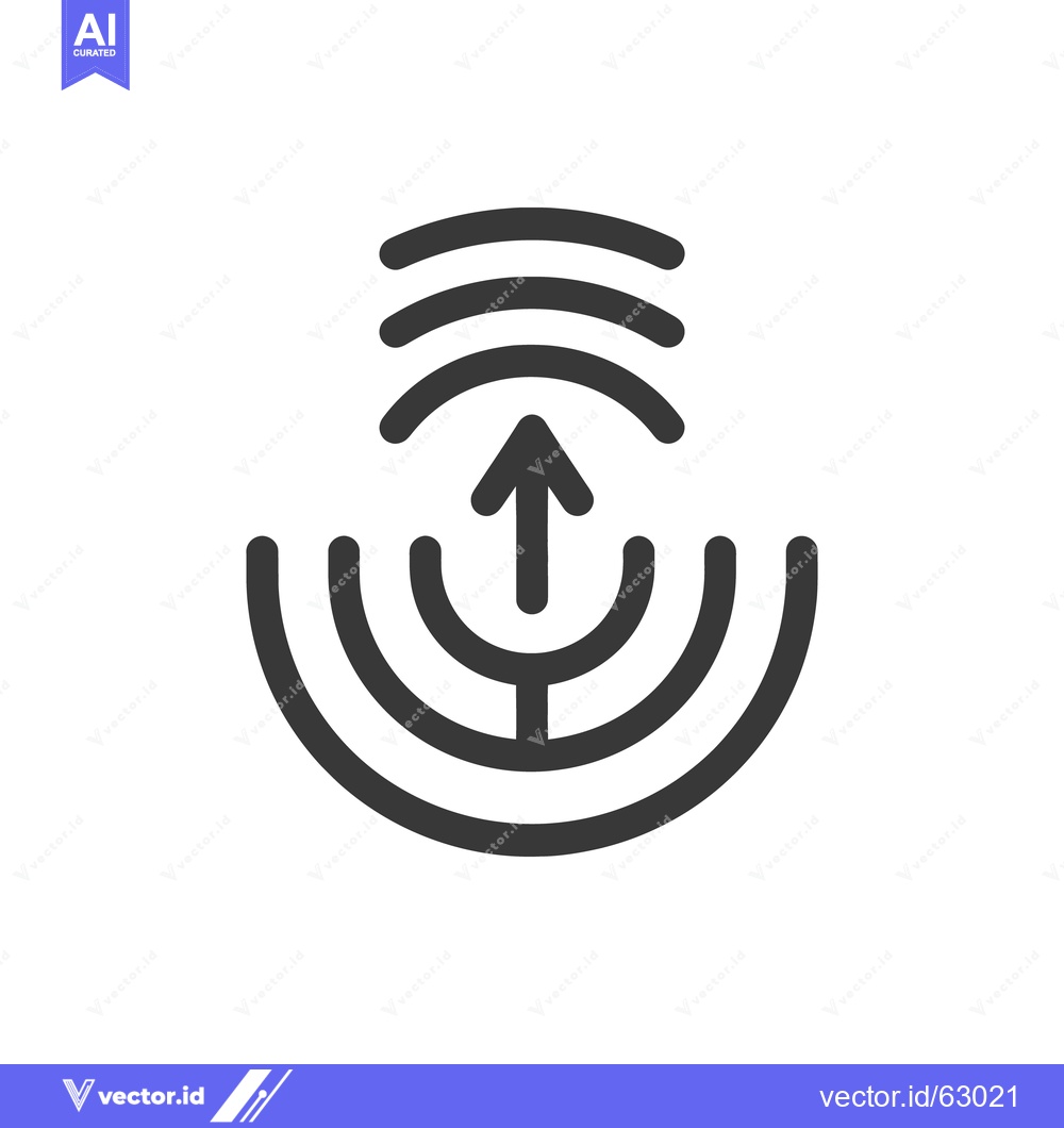 Premium Vector of The illustration depicts a graphical representation of signal transmis