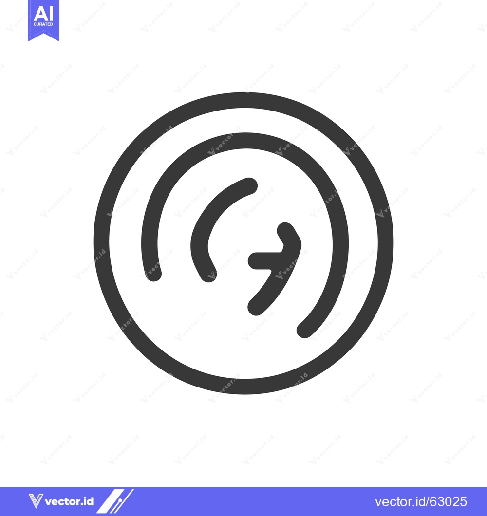 Premium Vector dari An abstract circular arrow design with concentric rounded shapes